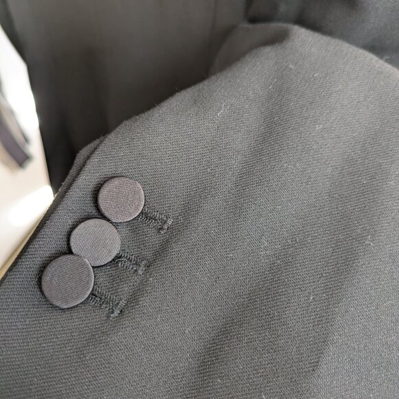 Zara Black Blazer Wrap Dress Lapel Collar Size Small - Picture 5 of 10